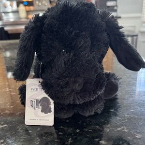 Warmies Snuggable Black Plush Dog